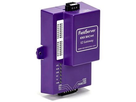 MSA FieldServer EZ Gateway KNX to BACnet（紫色の DIN レール用ゲートウェイ）