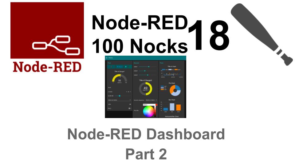 （18/100）Node-REDダッシュボード Part2 ／ Node-RED100本ノック