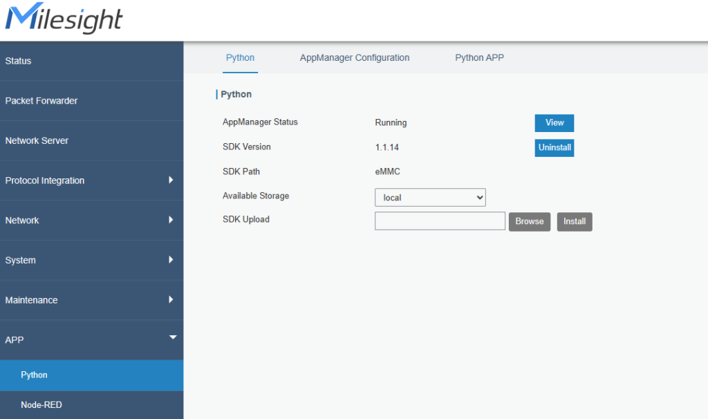 Milesight LoRaWAN Gateway UG65でNode-REDとPythonを有効化する方法 – スマートライト株式会社